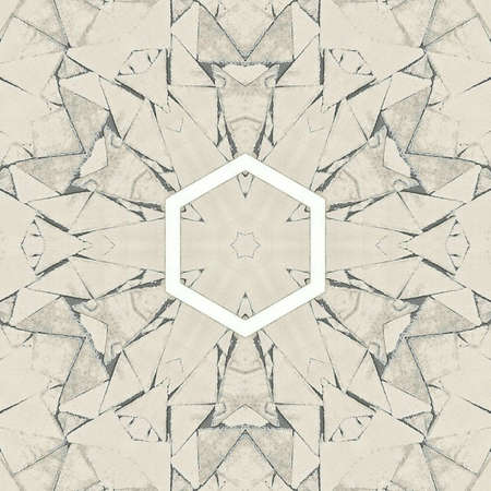 Abstract colorful hexagon square geometric seamless pattern symmetric kaleidoscope fashion, design