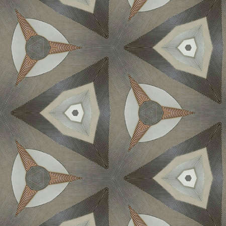 Abstract colorful hexagon square geometric seamless pattern symmetric kaleidoscope fashion, design