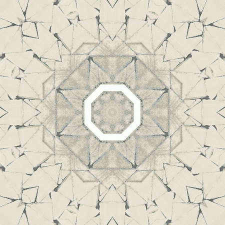 Abstract colorful hexagon square geometric seamless pattern symmetric kaleidoscope fashion, design