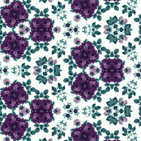 Abstract colorful hexagon square geometric seamless pattern symmetric kaleidoscope fashion, design