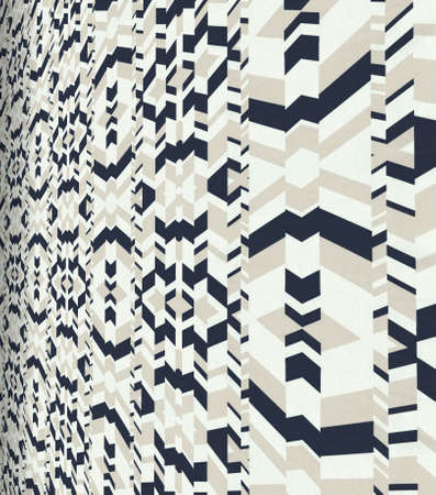 Abstract colorful hexagon square geometric seamless pattern symmetric kaleidoscope fashion, design