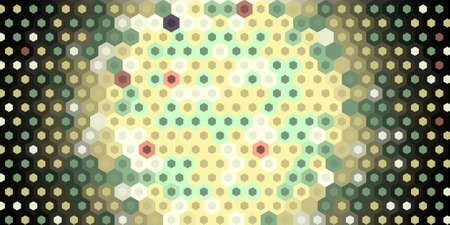 Abstract colorful honeycomb honey seamless pattern hexagon mosaic background
