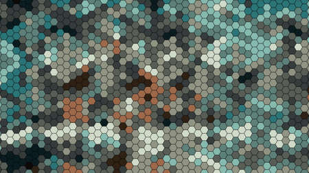 Abstract colorful honeycomb honey seamless pattern hexagon mosaic backgroundの写真素材