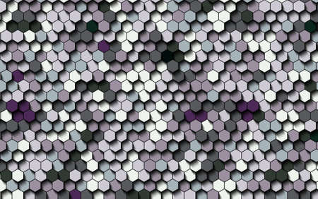 Abstract colorful honeycomb honey seamless pattern hexagon mosaic backgroundの写真素材