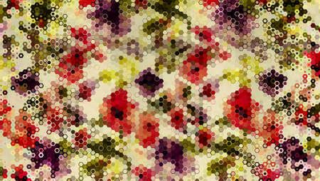 Abstract colorful honeycomb honey seamless pattern hexagon mosaic background