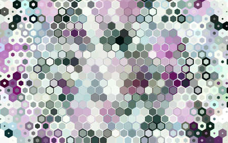 Abstract colorful honeycomb honey seamless pattern hexagon mosaic background