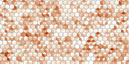 Abstract colorful honeycomb honey seamless pattern hexagon mosaic background