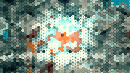 Abstract colorful honeycomb honey seamless pattern hexagon mosaic background