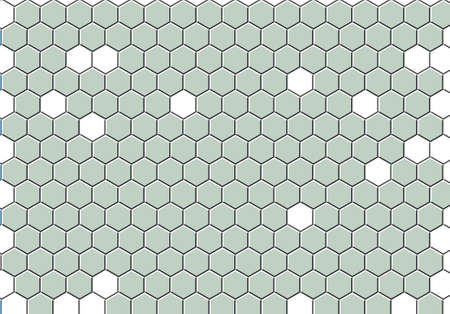 Honeycomb gold grid seamless background or Hexagonal cell texture