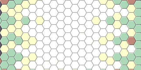 Honeycomb gold grid seamless background or Hexagonal cell texture