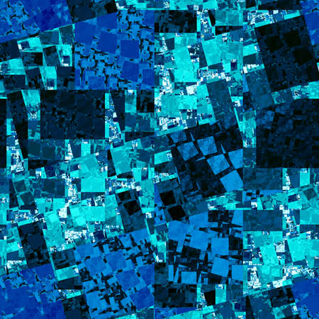 Colorful stained glass square fractal, computer generated abstract background, rendering