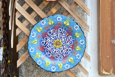 Ceramic souvenir magnets for sale in Cordoba, Spain.の写真素材