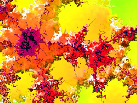 Multicolored grunge texture. Composition of different color patternsの写真素材