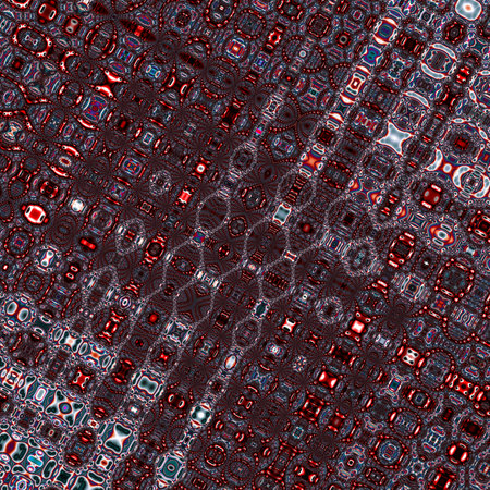 Fractal complex red - Mandelbrot set detail, digital artwork for creative graphic