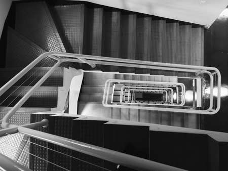 Staircase in black & whiteの写真素材