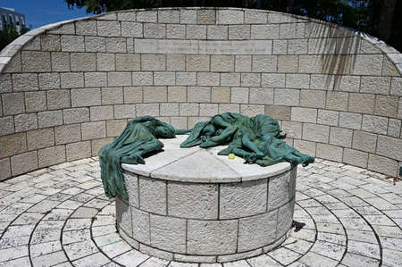 Miami Beach, Florida - July 21, 2019 - The Holocaust Memorial, designed by Kenneth Treister in...