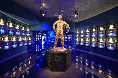 Kennedy Space Center, Merritt island, Florida - May 30, 2020 - Astronaits hall of fame on morning of NASA SpaceX launch.のeditorial素材