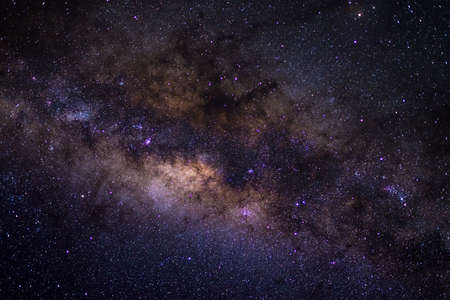 The Milky Way captured from the Southern Hemisphere, with details of its colorful core, outstandingly bright.の写真素材