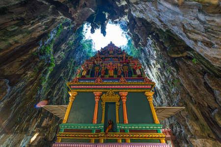Batu Caves Kuala Lumpur Malaysia, scenic interior limestone cavern decorated with temples and Hindu shrines, travel destination in South East Asia trip.のeditorial素材
