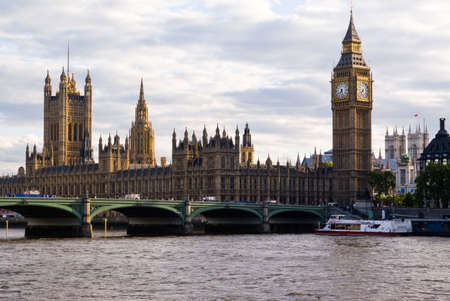 London Skyline  showing Big Ben and Westminsterの写真素材