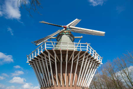 Dutch windmill top detailの写真素材