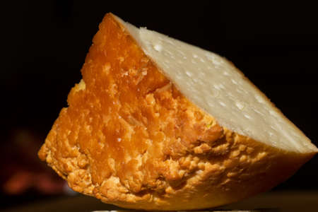 Close up a piece of cheese