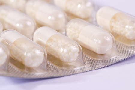 Close up of pillsの写真素材