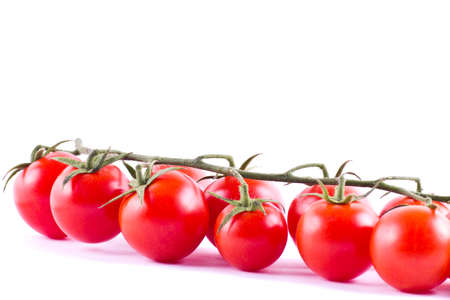 Bunch of fresh cherry tomatoesの写真素材