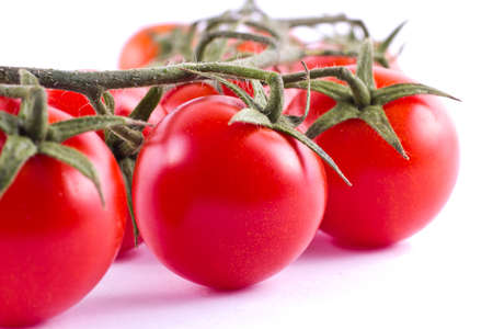 Close up of bunch of cherry tomatoesの写真素材