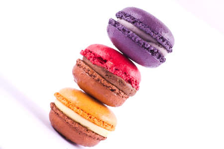 Colorful macarons diagonallyの写真素材