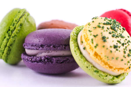 Several types of macaronsの写真素材