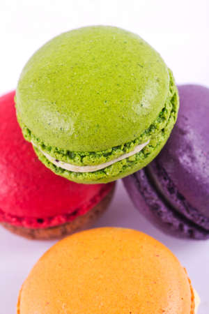 Macarons view from aboveの写真素材