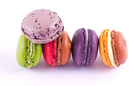 Several kinds of macaronsの写真素材