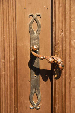Old decorative door handleの写真素材