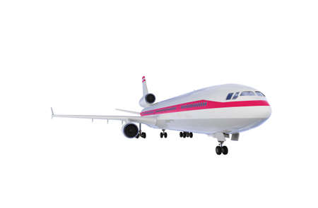 isolated airplane over white background