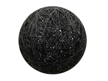 isolated ball lamp against white backgroundの写真素材