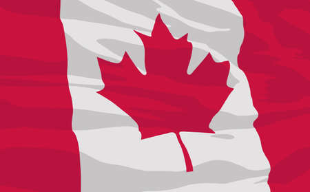 flag of Canadaのイラスト素材