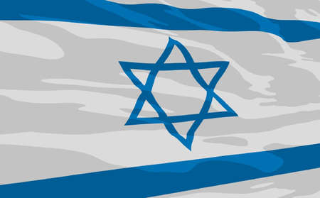  flag of Israelのイラスト素材
