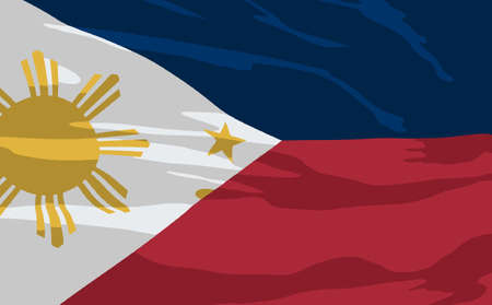  flag of Philippinesのイラスト素材