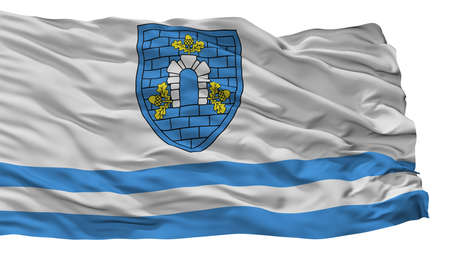 Dubrouna City Flag, Country Belarus, Isolated On White Backgroundの写真素材