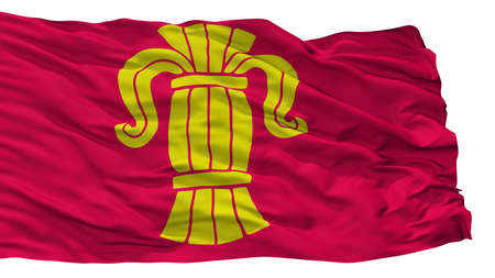 Vaasan City Flag, Country Finland, Isolated On White Backgroundの写真素材