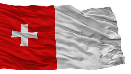 Rustavi City Flag, Country Georgia, Isolated On White Backgroundの写真素材