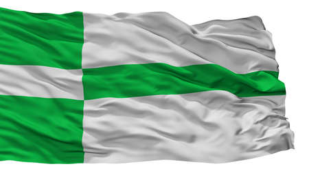 Paide City Flag, Country Estonia, Isolated On White Backgroundの写真素材