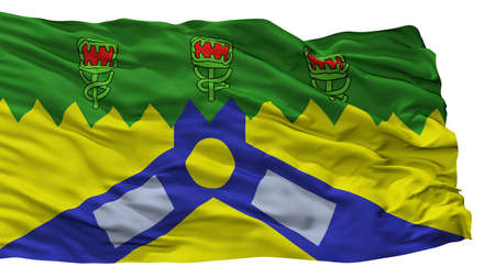 Launceston City Flag, Country Australia, Isolated On White Backgroundの写真素材