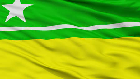 Boa Vista City Flag, Country Brasil, Roraima, Closeup Viewの写真素材