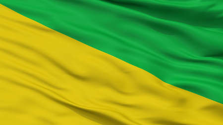 Buenaventura City Flag, Country Colombia, Closeup Viewの写真素材