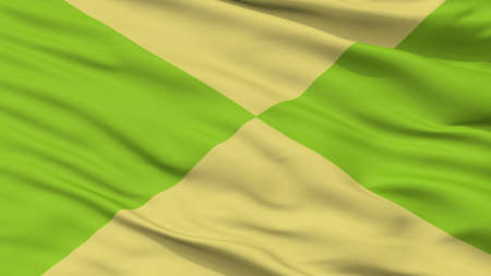 Corozal City Flag, Country Colombia, Sucre Department, Closeup Viewの写真素材