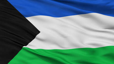 Lenguazaque City Flag, Country Colombia, Closeup Viewの写真素材