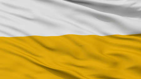 Pasca City Flag, Country Colombia, Cundinamarca Department, Closeup Viewの写真素材