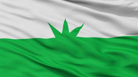 Piojo City Flag, Country Colombia, Atlantico Department, Closeup Viewの写真素材